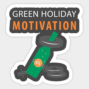 State Patty's Day Exercise - Green Holiday Motivation Sticker